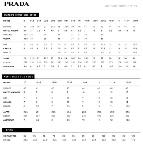 prada womens pants size chart|prada boots size chart.